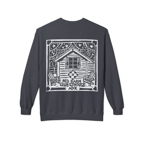 Red Barn Guesthouse Fleece Crewneck Sweatshirt - Image 6