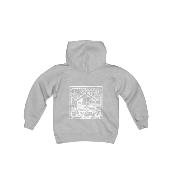 Red Barn Guesthouse Youth Hooded Sweatshirt - Image 12