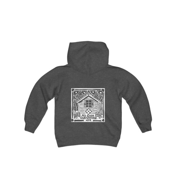 Red Barn Guesthouse Youth Hooded Sweatshirt - Image 8