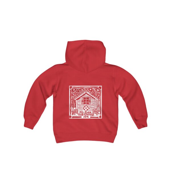 Red Barn Guesthouse Youth Hooded Sweatshirt - Image 6