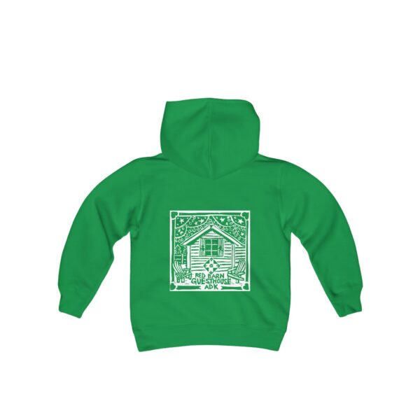 Red Barn Guesthouse Youth Hooded Sweatshirt - Image 14