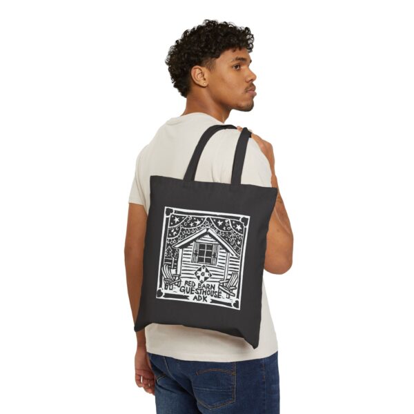 Red Barn Guesthouse Cotton Canvas Tote Bag - Image 3