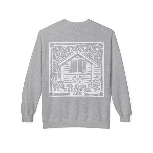 Red Barn Guesthouse Fleece Crewneck Sweatshirt - Image 2