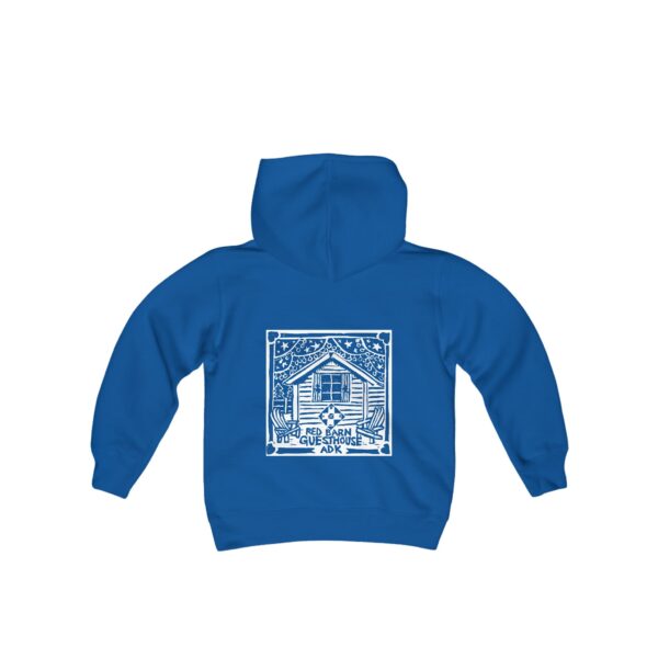 Red Barn Guesthouse Youth Hooded Sweatshirt - Image 2