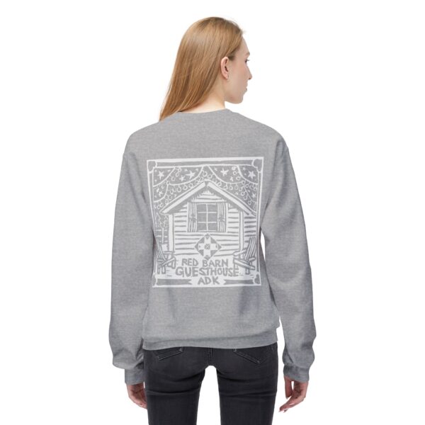 Red Barn Guesthouse Fleece Crewneck Sweatshirt - Image 4