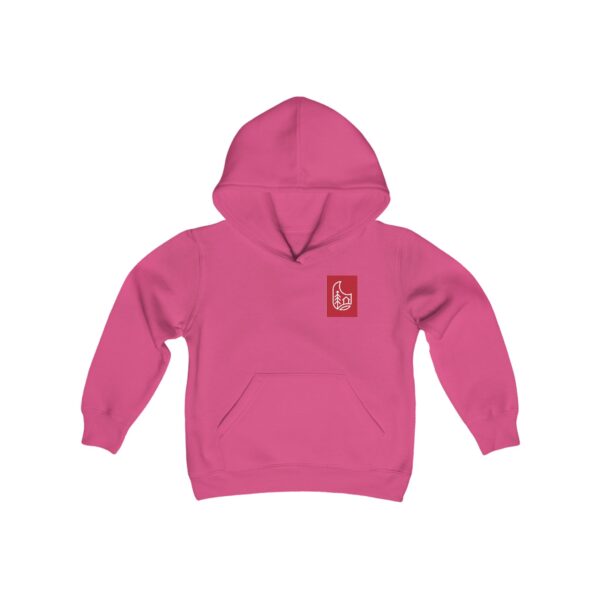Red Barn Guesthouse Youth Hooded Sweatshirt - Image 9