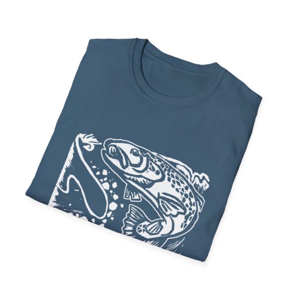 Trout On The Line Unisex Softstyle T-Shirt - Image 8