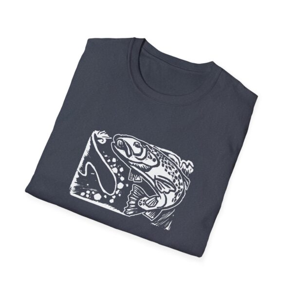 Trout On The Line Unisex Softstyle T-Shirt - Image 12