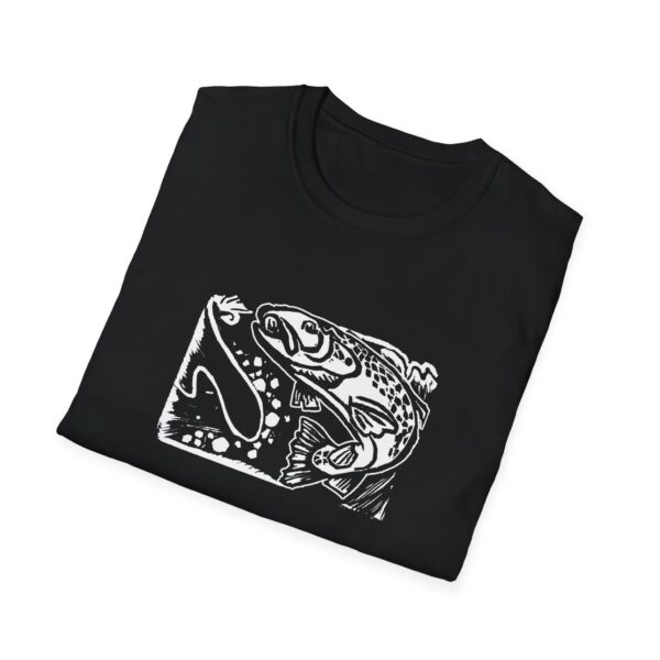 Trout On The Line Unisex Softstyle T-Shirt - Image 4