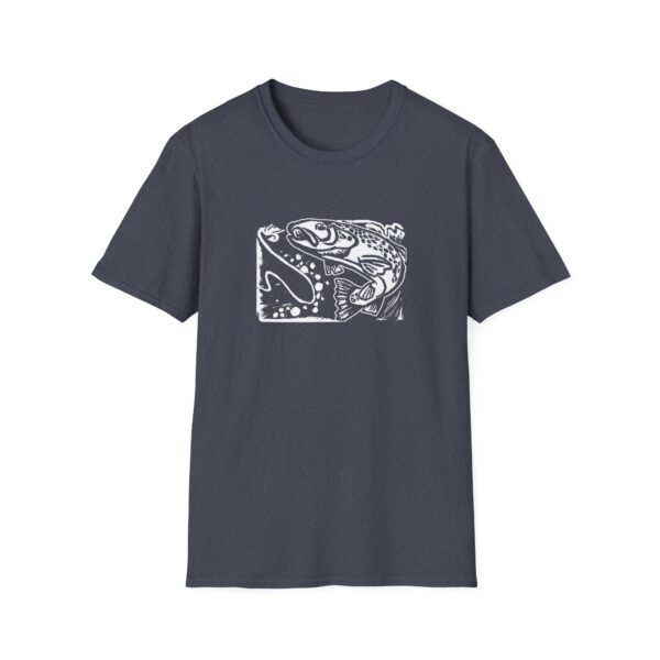 Trout On The Line Unisex Softstyle T-Shirt - Image 9