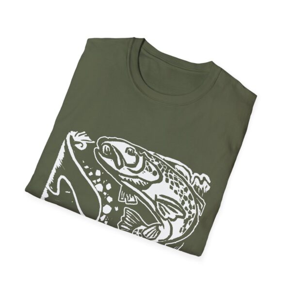 Trout On The Line Unisex Softstyle T-Shirt - Image 16